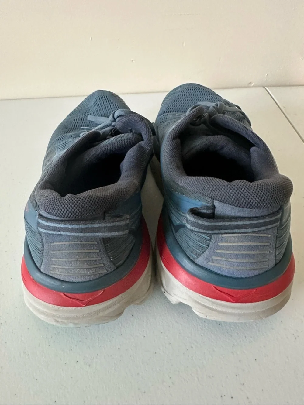 Hoka unisex Light Blue Athletic Running Shoes size 10.5, pre owned